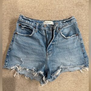 Abercrombie & Fitch The 90s Relaxed Cutoff Short High Rise Size 26/2